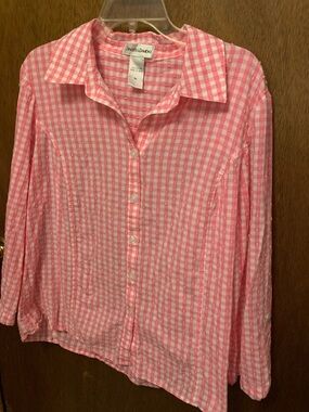 Draper and Damon’s Pink Gingham Button-Front Shirt